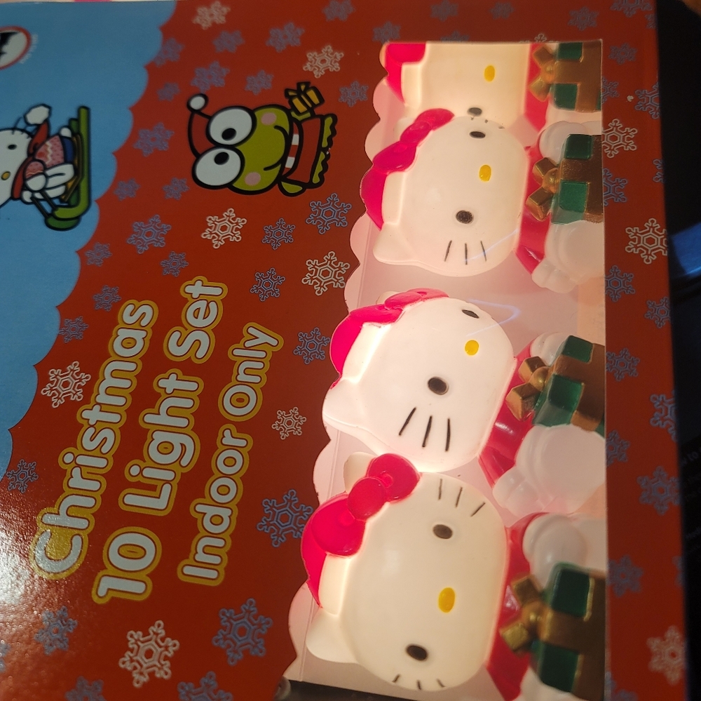 (2) Circa 2000 Vintage Sanrio Smiles Hello Kitty Christmas Lights NIB - Picture 5 of 5